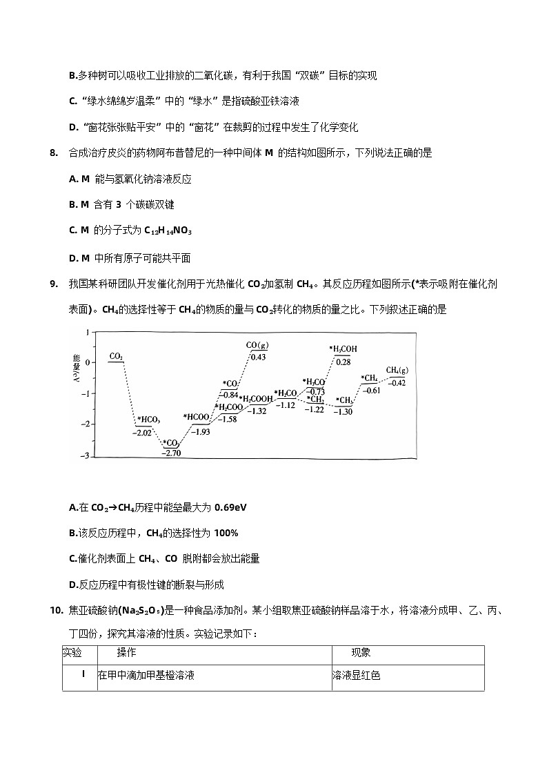 河南省部分名校2022-2023学年高三5月底联考理科综合试卷03