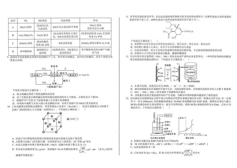 安徽省合肥市第一中学2023届高三5月最后一卷理科综合试题及答案第2页