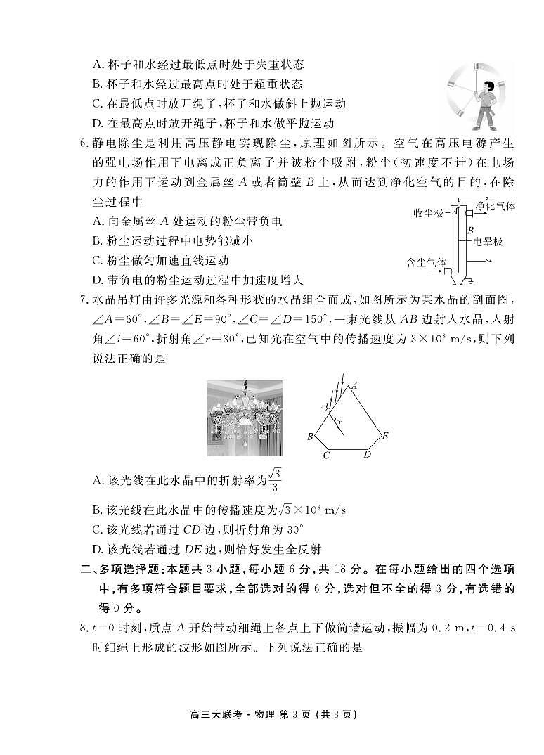 _物生丨衡水金卷2023届高三下学期5月三模物生试卷及答案03