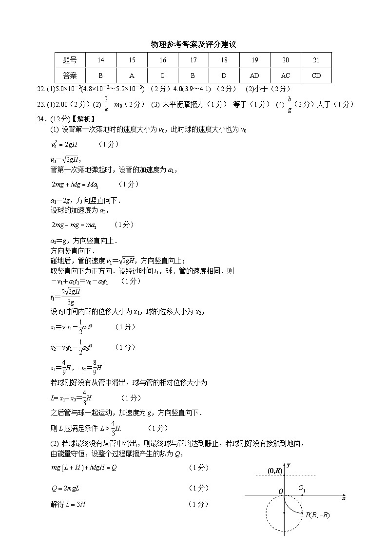 2022-2023学年四川省成都市石室中学高三下学期周考（3月31日）理综试题01