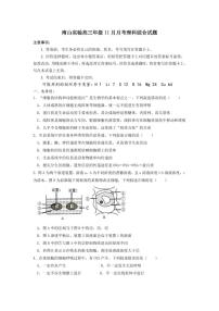 2024绵阳南山中学实验学校高三上学期11月月考试题（补习班）理综PDF版含答案