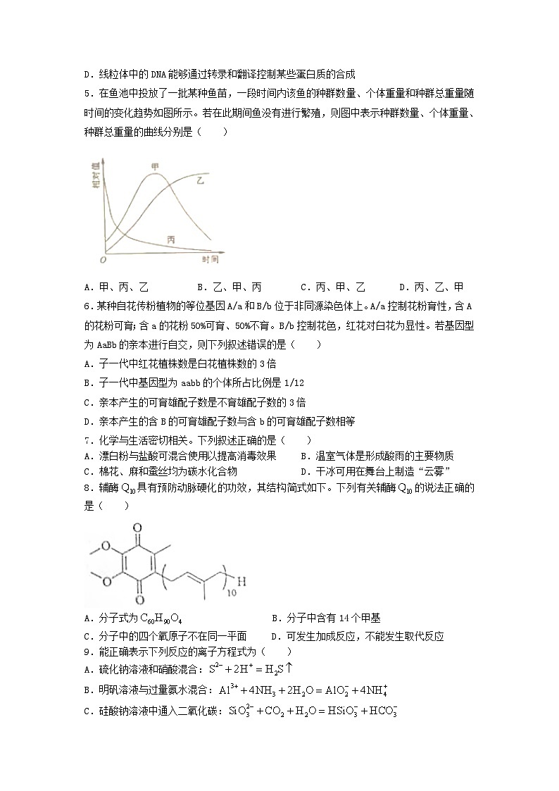 2022年贵州高考理综真题及答案02
