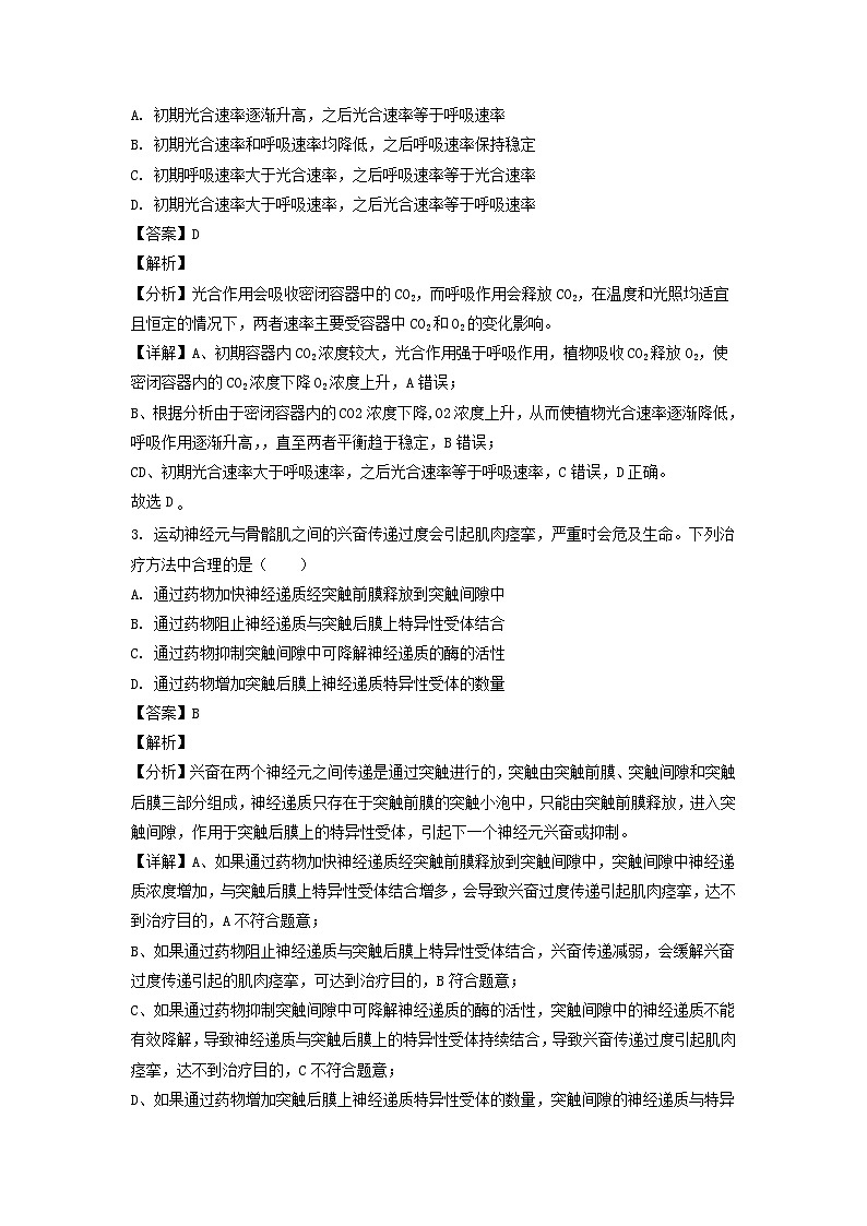 2022年黑龙江高考理综真题及答案02