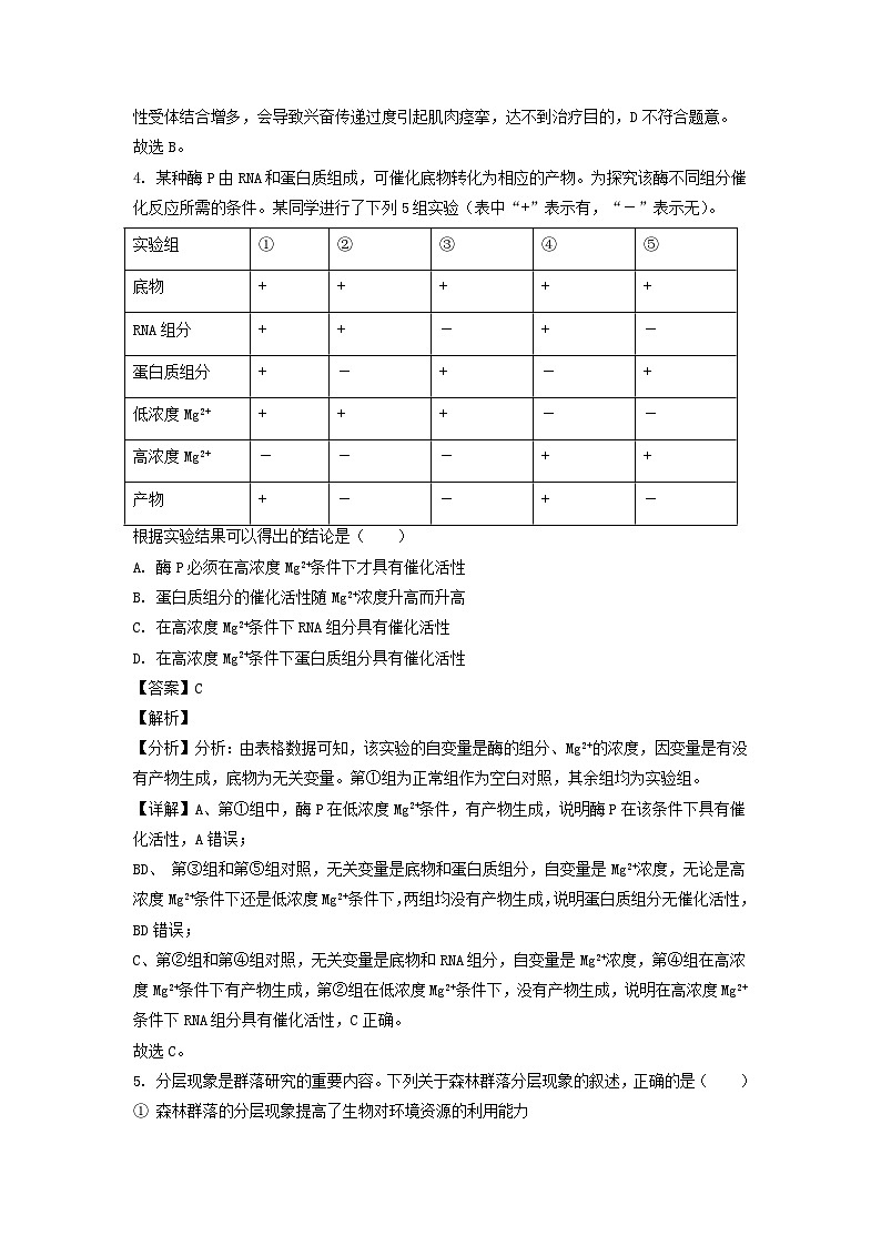 2022年陕西高考理综真题及答案03