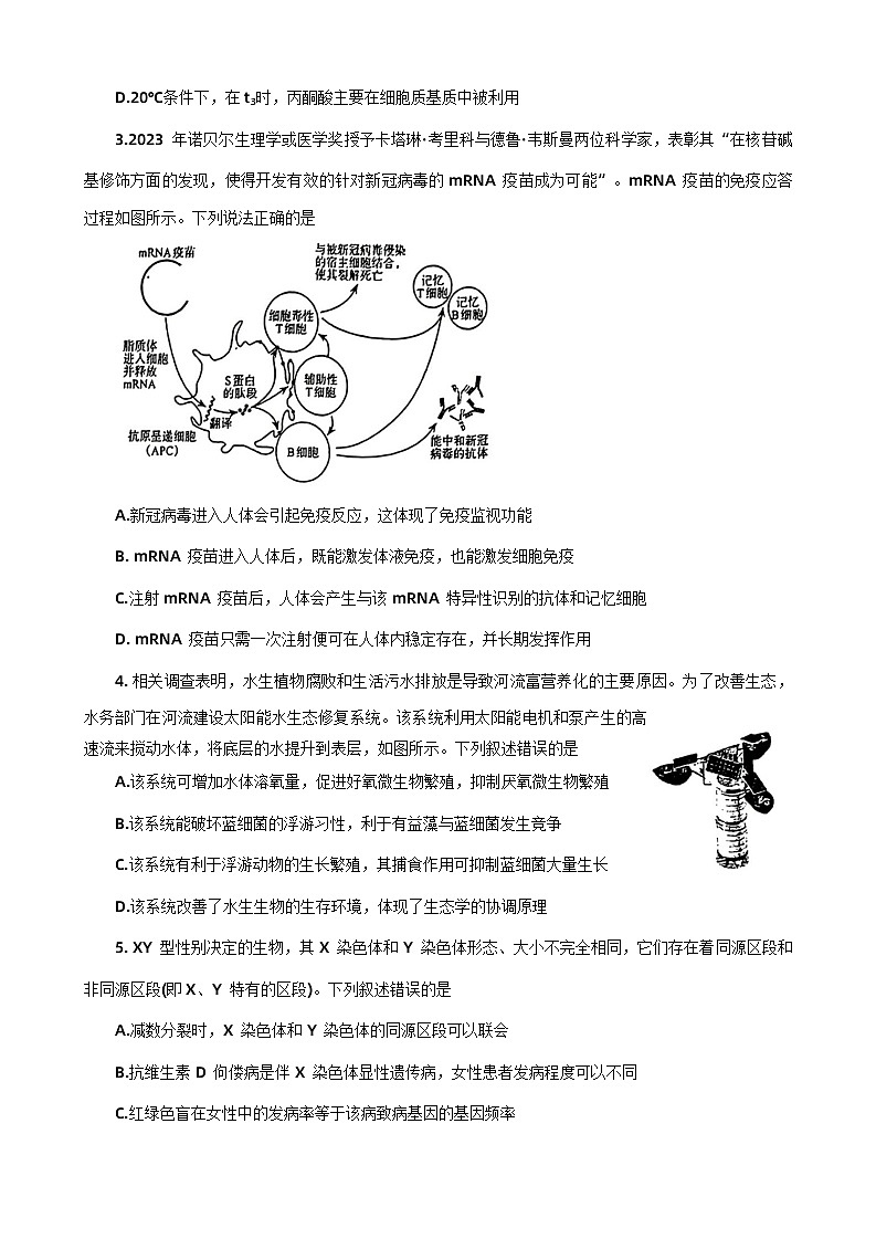 2024河南省济洛平许高三下学期3月第三次质量检测试题理综含答案第2页