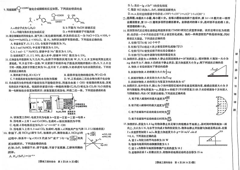 青海省百所名校2024届高三下学期二模理综试卷（PDF版附答案）第2页