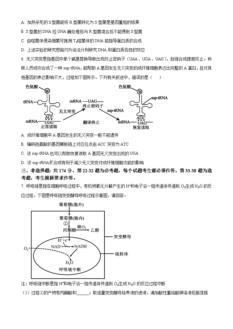 2024届四川省部分学校高三下学期高考冲刺（一模）理科综合试-高中生物（原卷版）第3页