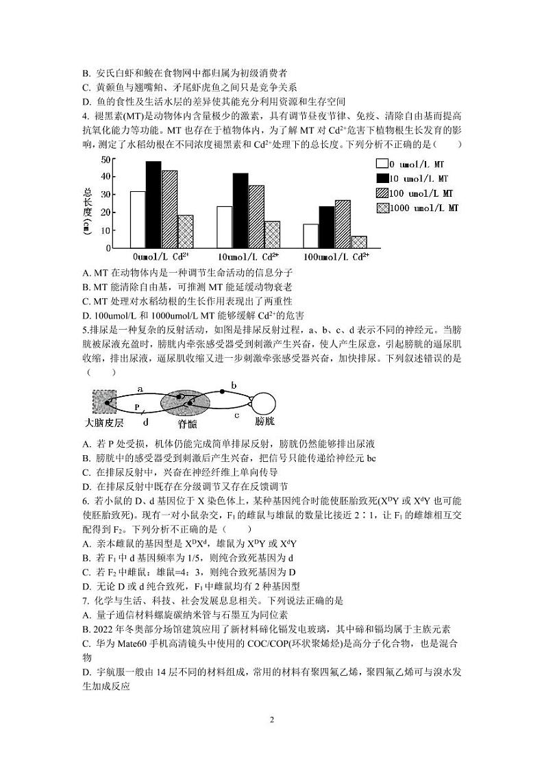 2024年高考压轴卷——理综试题（全国乙卷）含解析第2页