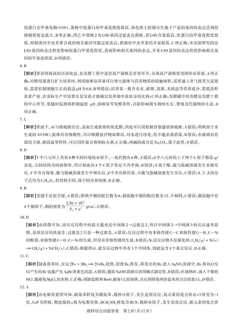理综A与B卷 2024年省际名校高三5月联考三（押题卷）02