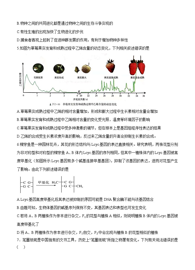 黑龙江省实验中学2021届高三下学期第三次模拟考试（三模）理科综合（含答案）02
