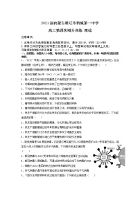 2021届内蒙古通辽市新城第一中学高三第四次增分训练 理综