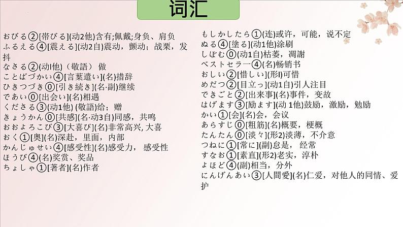 第14课 一朝だけの朝顔课件-2022-2023学年高中日语人教版选择性必修第二册第2页