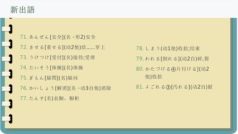 第三课 自分にできるボランティア活動 单元章节知识点总结 课件 人教高中日语必修第一册08