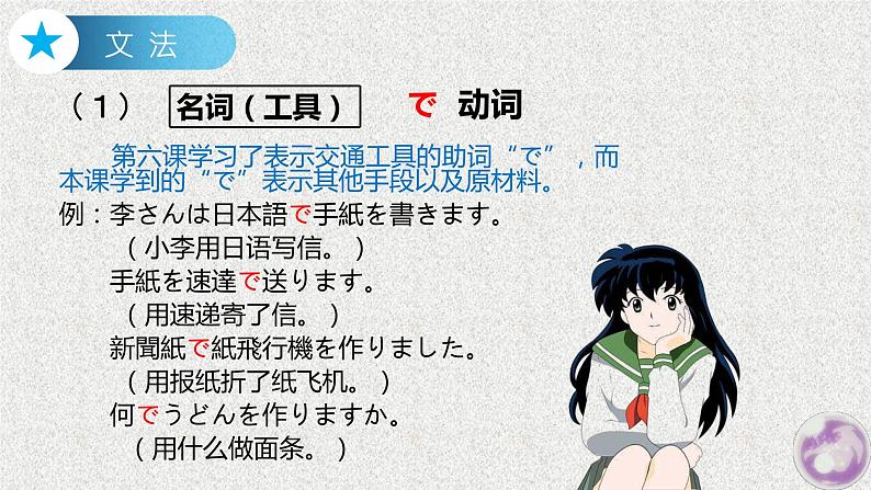 第8课 李さんは 日本語で 手紙を 書きます 课件-2022-2023学年高中日语新版标准日本语初级上册07