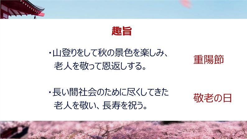 人教版高中日语课件选修1 第3课高齢化社会と私06