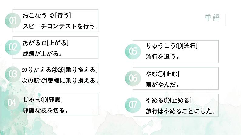 32  今度の日曜日に遊園地へ高中日语 标日课件04