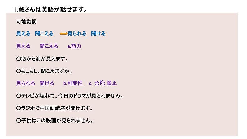 38 戴さんは英語が話せます高中日语 标日课件06