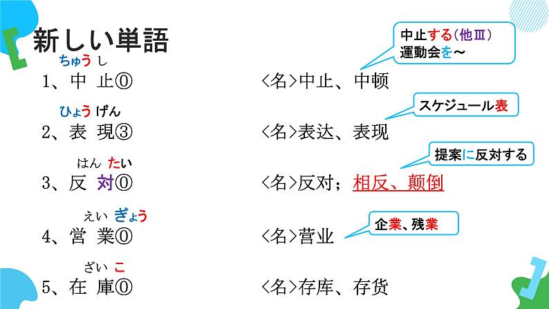 第35课明日雨が降ったら、マラソン大会は中止です课件  高中日语新版标准日语初级下册第4页