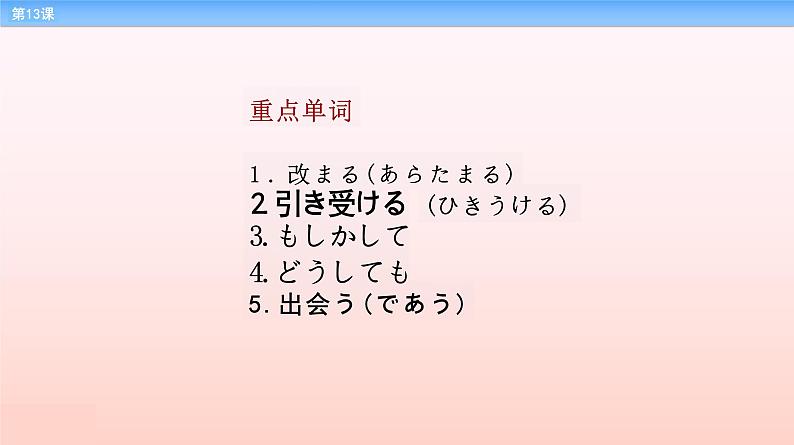 第13課 スピーチの依頼 复习课件-2023-2024学年高中日语新版标准日本语中级上册04