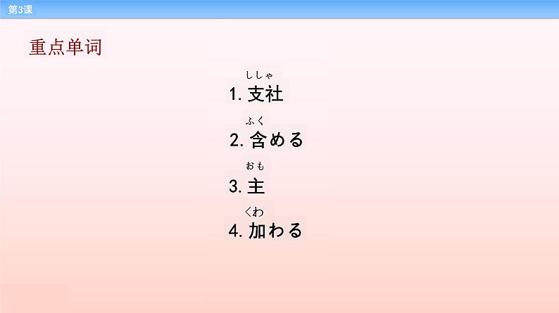 第3課 顔合わせ 课件-2023-2024学年高中日语新版标准日本语中级上册第4页