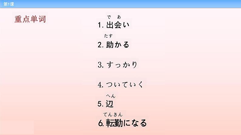 第1课 出会い课件 2023-2024学年高中日语新版标准日本语中级上册03