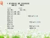高中日语新版标日初级上册第二单元复习PPT