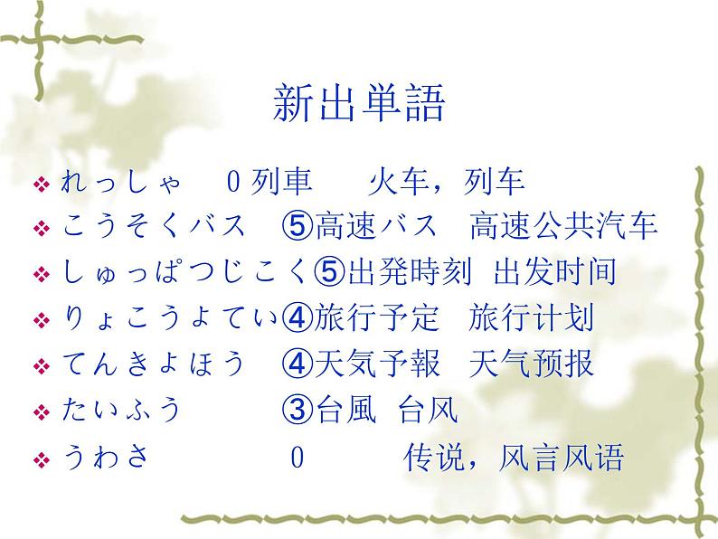 高中日语标日初级下册课件第三十二课今度の日曜日に遊園地へ行くつもりです。02