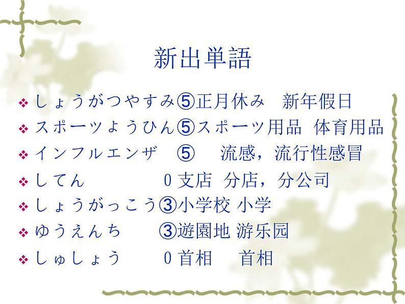 高中日语标日初级下册课件第三十二课今度の日曜日に遊園地へ行くつもりです。05