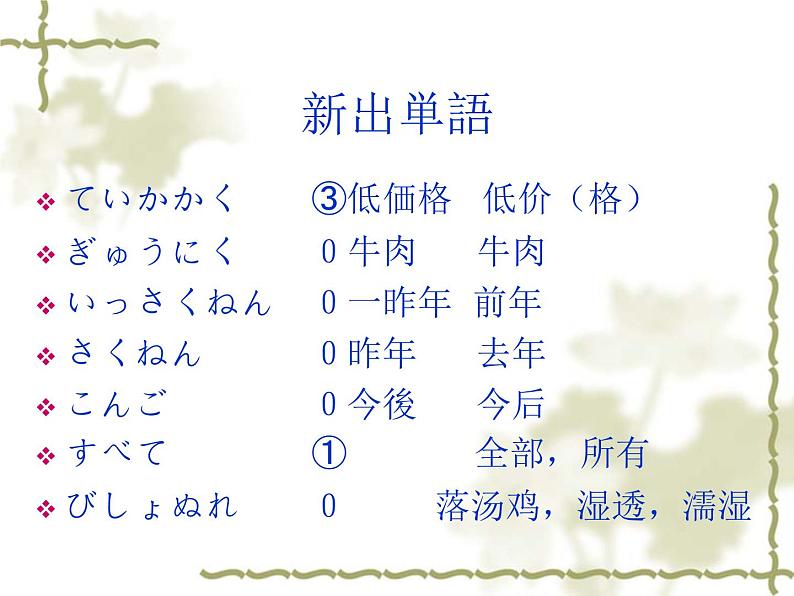 高中日语标日初级下册课件第四十一课李さんは部長にほめられました。05