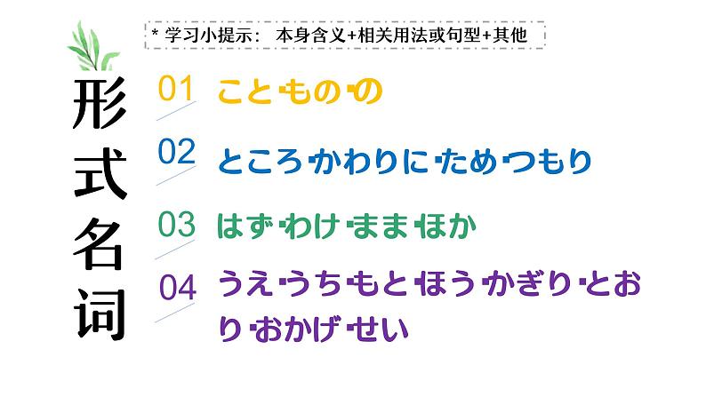 17 形式名词 うえ～せい课件 高中高考日语一轮复习课件ppt第3页