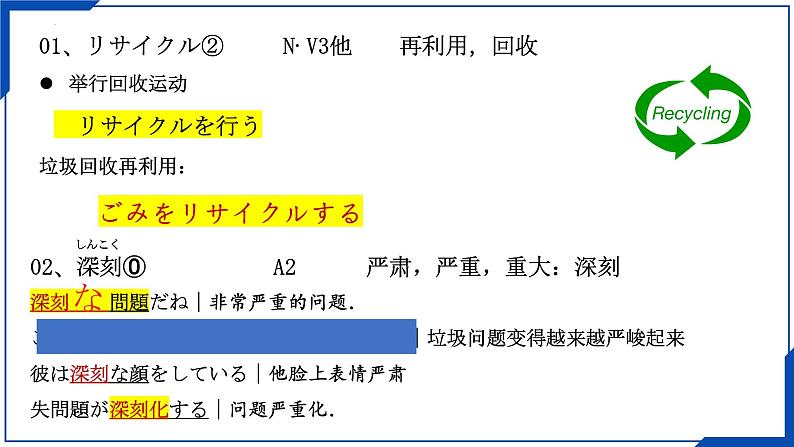 第八课 ごみ問題 课件-2024-2025学年高中日语人教版第二册04