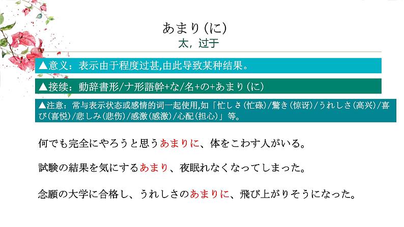 第一单元高考日语句型课件-2024届高三高考日语二轮复习课件第5页