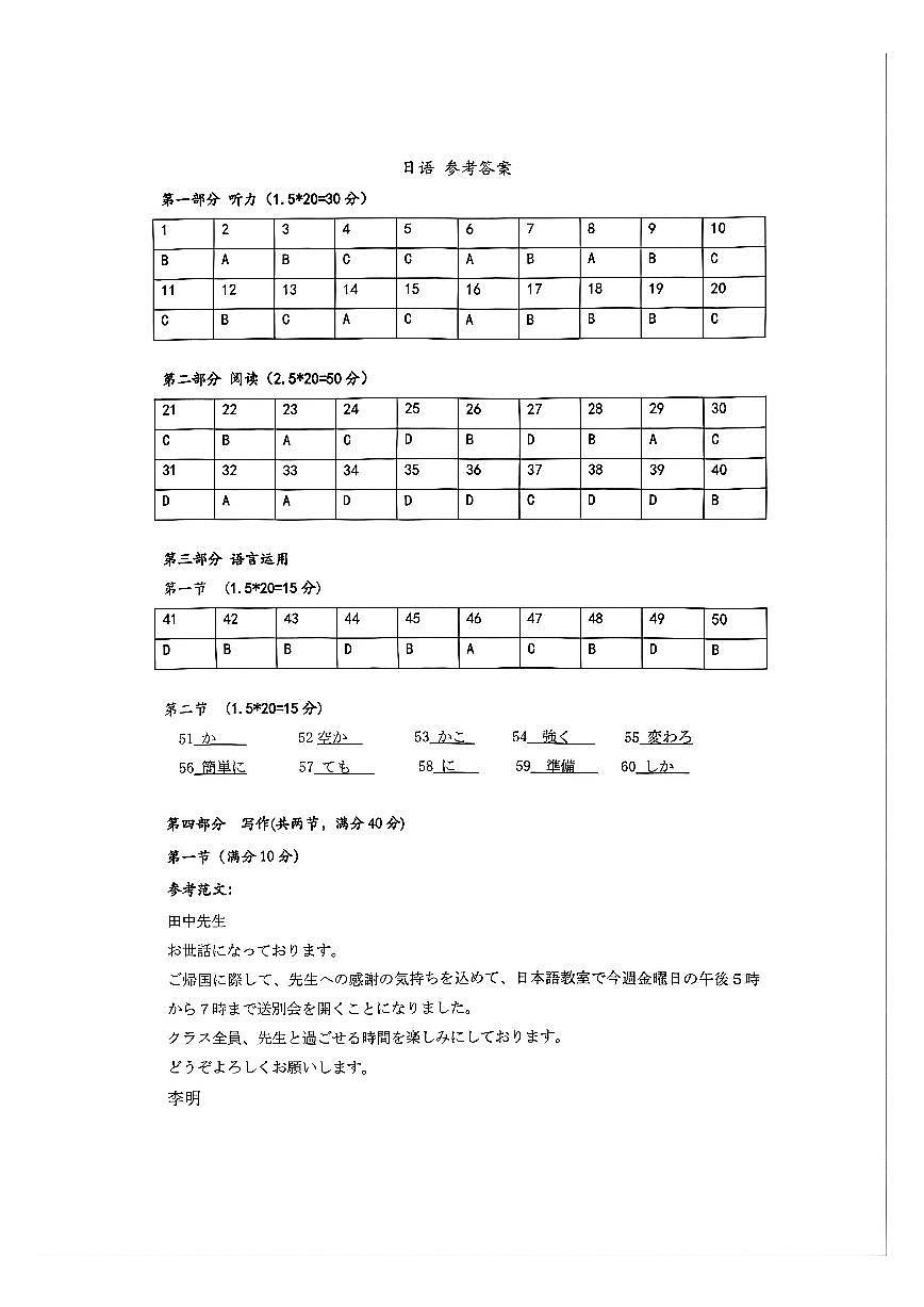 日语答案第1页