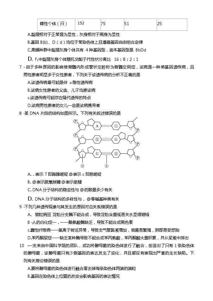 河南省领军考试2020-2021学年高二下学期7月联考生物试题+答案03