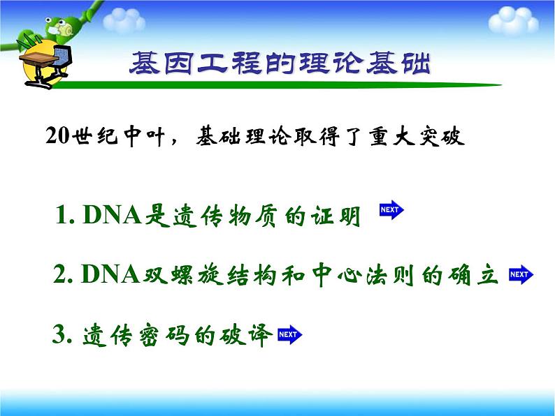 人教版高中生物选修3专题1基因工程科技探索之路：基础理论和技术发展催生了基因工程上课课件06