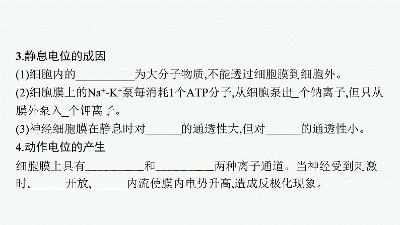 第二章第二节　神经冲动的产生和传导课件—2021-2022学年【新教材】浙科版（2019）高中生物选择性必修1第7页