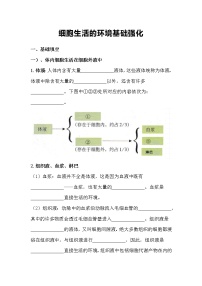 人教版 (新课标)必修3《稳态与环境》第1节 细胞生活的环境教案设计