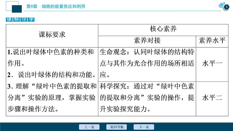 第5章第4节　一　捕获光能的色素和结构--（新教材）2021年人教版（2019）高中生物必修1课件03