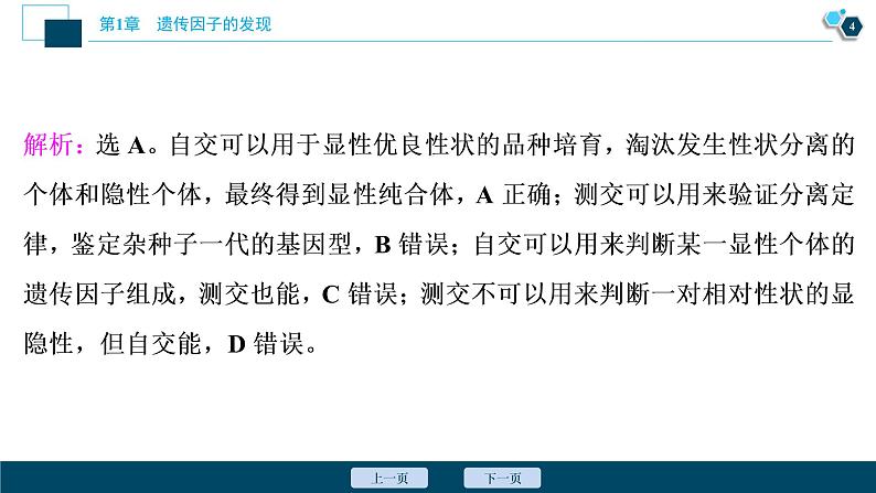 第1章章末综合检测(一)--（新教材）2021年人教版（2019）高中生物必修2课件05