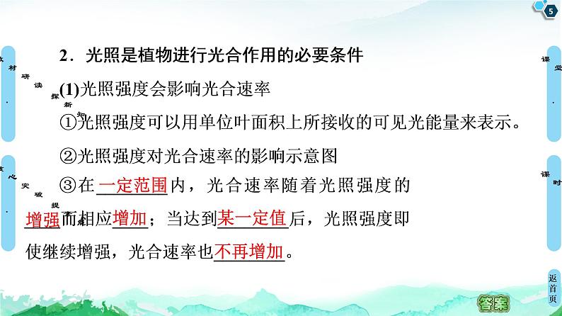 2021-2022学年苏教版（2019）高中生物 必修1 第3章 第4节　影响光合作用和细胞呼吸的环境因素课件+课时练05