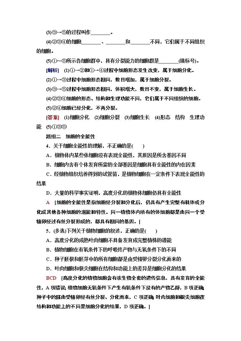 2021-2022学年苏教版（2019）高中生物 必修1 第4章 第2节　细胞分化、衰老和死亡课件+课时练02