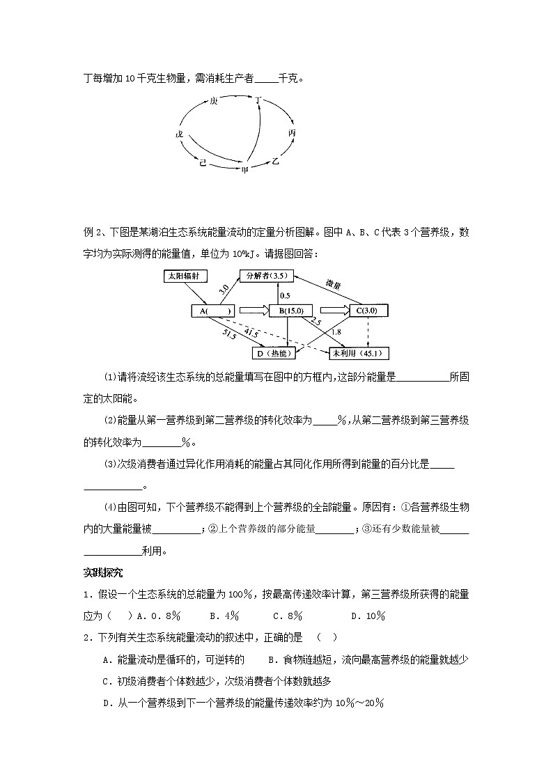 3.2生态系统的能量流动 【新教材】2021-2022学年人教版（2019）高二生物选择性必修二课件+教案+学案+同步练习02