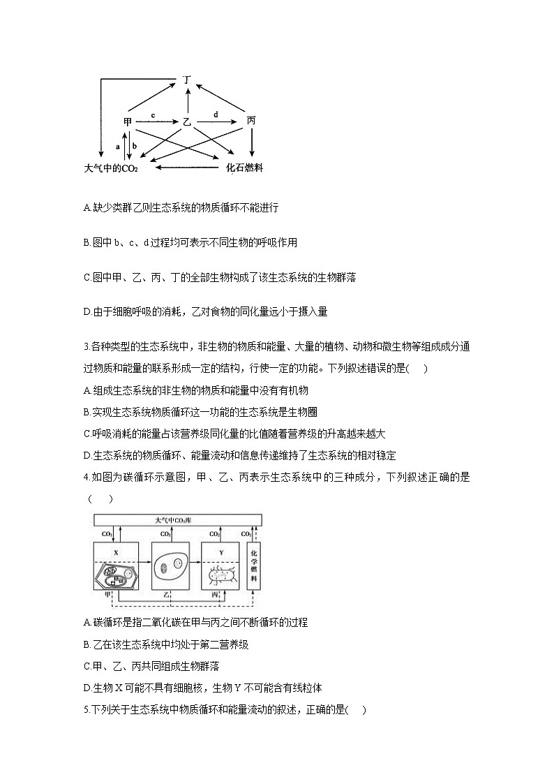 3.3生态系统的物质循环 学案【新教材】2020-2021学年人教版（2019）高二生物选择性必修二第3页