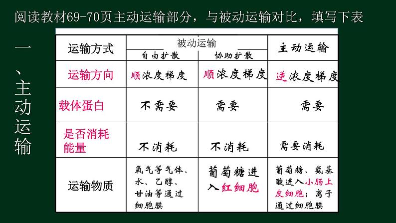 4.2 主动运输-【新教材】人教版（2019）高中生物必修1同步课件精讲+习题精练05