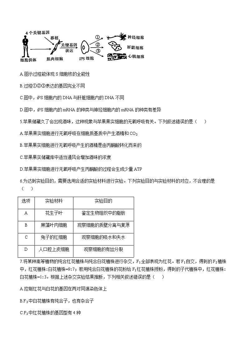 甘肃省靖远县2020-2021学年高二下学期期末考试生物试题 Word版含答案第2页