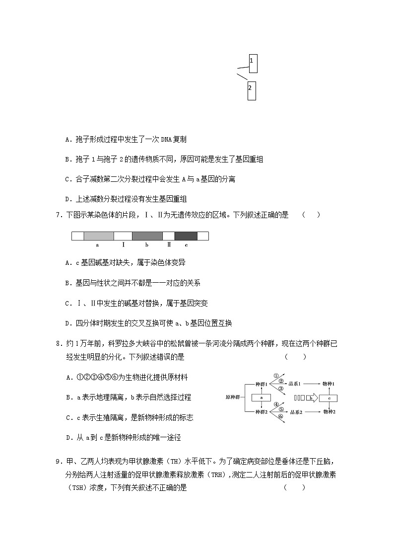 北京市延庆区2021届高三第一次模拟考试生物试题+Word版含答案03