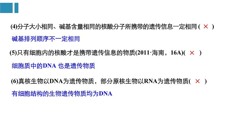 高中生物《第4讲细胞中的核酸、糖类和脂质》课件06