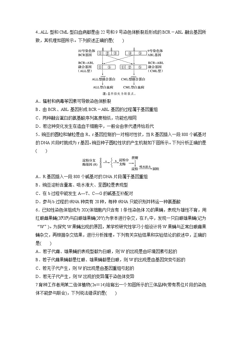 2022届高考生物一轮复习单元过关检测七　生物的变异、育种和进化【解析版】第2页