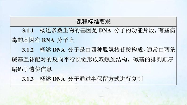 2022版新教材高考生物一轮复习第6单元基因的本质和表达第17课DNA的结构复制和基因的本质课件新人教版02