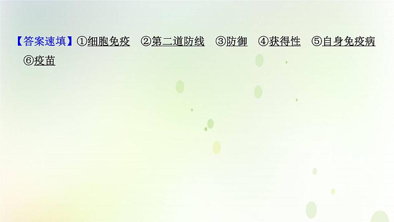 新教材高中生物第4章免疫调节单元复习课课件新人教版选择性必修第一册第3页